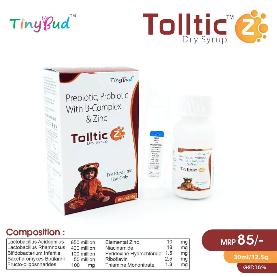 Zinc Gluconate + Pre & Probiotic Dry Syrup PCD Pharma Franchise